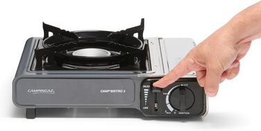 Газовий намет Camp Bistro 3 від Campingaz - компактний одноконфорочний намет для кемпінгу з валізами, 2200 Вт