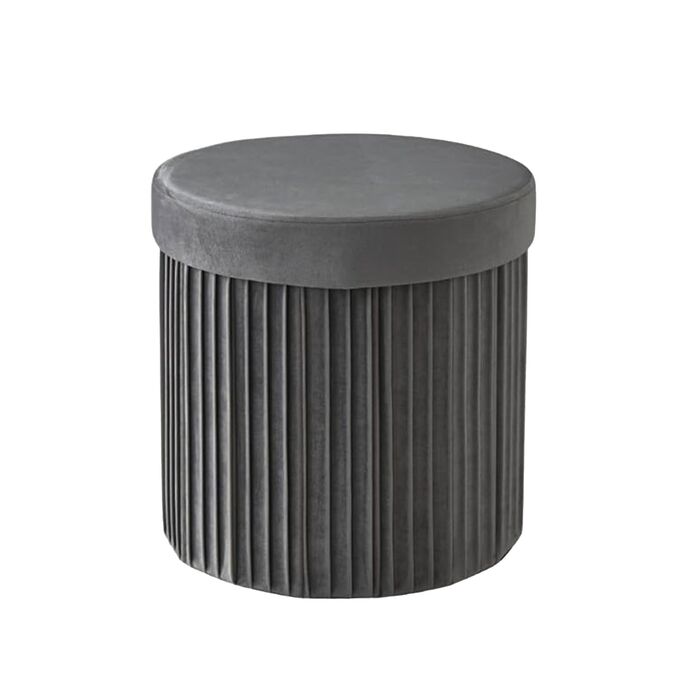 Relaxdays Пуф із оксамиту з об'ємом 30 літрів для зберігання