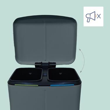 Відро для сміття Relaxdays з двома відділеннями