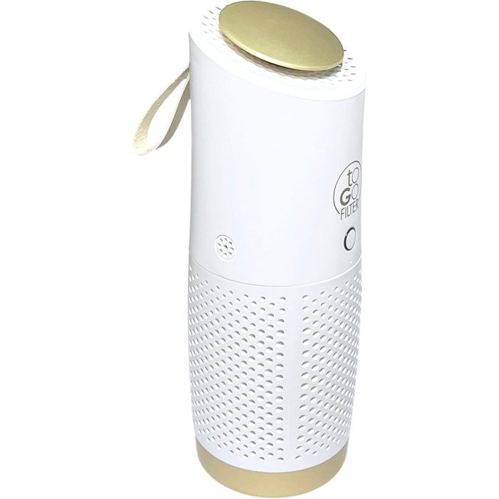 Портативний очищувач повітря toGo Filter з акумулятором, компактний для подорожей, авто, офіс. HEPA 13, фільтр з активованим вугіллям, для алергіків, астматиків, 15㎡