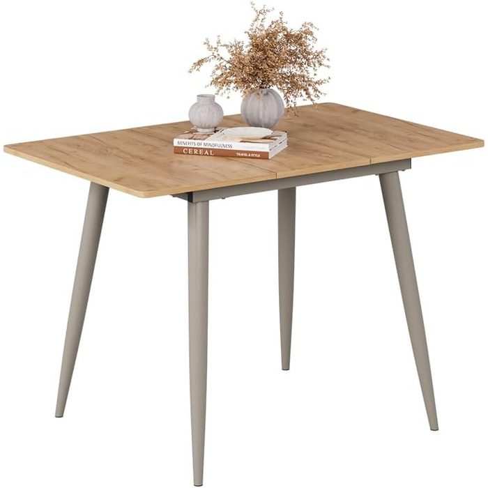 Розсувний стіл Vicco Esstisch Beaver, 80 x 70 см (Дуб Голдкрафт/Грейж)
