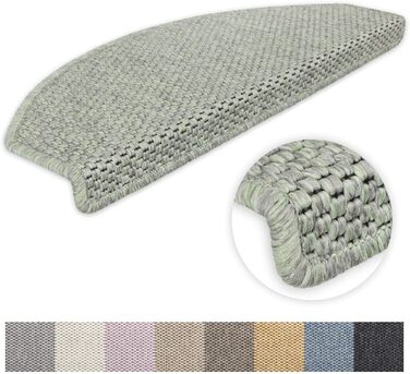 Ступінчасті килимки Kettelservice-Metzker Ґетеборг: набір 15 шт., напівкруглі, зелені