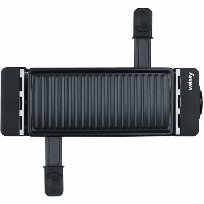 Wëasy Raclette 2-in-1: гриль та фондю, антипригарне покриття, для 4 осіб, збірний, чорний
