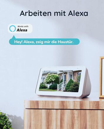 Відеодзвінок BOIFUN з камерою, 2K-HD, Wi-Fi, PIR-датчик руху, 2-сторонній аудіо, сумісний з Alexa, SD/Cloud-пам'ять, з дзвінком, чорний