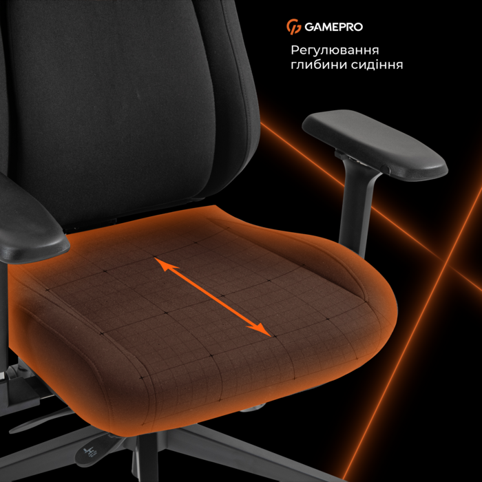 Крісло ігрове GamePro GC925B Fabric Black