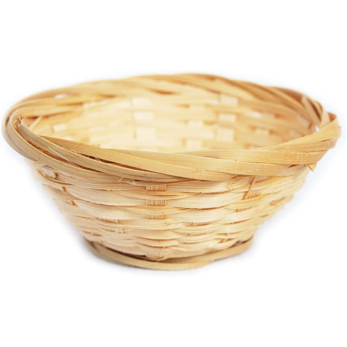 Набір з 10 бамбукових кошиків Lashuma, плетені Декоративні кошики, порожні кошики для зберігання розміром близько 10x4 см для подарунків