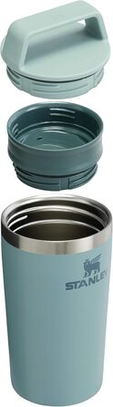 Термокружка Stanley Cafe To Go з нержавіючої сталі - 0.35L, Shale (Підтримує 4 години тепла, 5 годин холоду, для кави, з ручкою, миється в посудомийній машині)