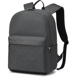 Шкільний рюкзак Kono, Повсякденний рюкзак, Шкільні ранці для дівчаток, хлопчиків, Сумка для книг, Легкий, Дорожній рюкзак, Робоча сумка для чоловіків і жінок, L (Gunkel Grey)