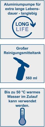 Високотискний мийник Scheppach HCE2400 з аксесуарами (7 шт.) та резервуаром для миючого засобу | 5м шланг | 180 бар | 2400 Вт | продуктивність 480 л/год | мобільний мийник з функцією всмоктування