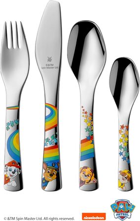 Дитячий набір столових приборів Paw Patrol від WMF з гравіюванням імені - 4 шт.