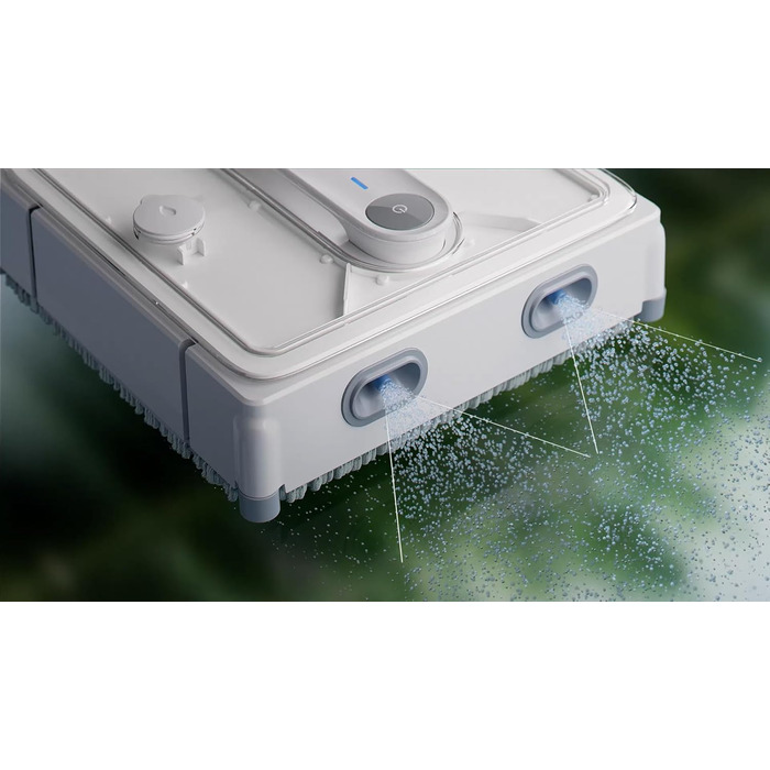 Робот для миття вікон Hutt з пультом дистанційного керування | 2-фазне розпилення та сила всмоктування 3800Pa | 80 мл бак, розпізнавання країв | Для скла, плитки, дзеркал (4 серветки для миття, мотузка безпеки в комплекті)