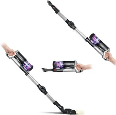 TurboTronic StormStick: акумуляторний пилосос 120 Вт з фільтром MIF та 5 м кабелем, 11kPA, циклон-технологія, чорний