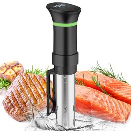 Sous Vide приготування: Циркуляційний термостат з LCD дисплеєм, таймером, 1000W, для посуду до 20L, 25-92,5°C, Slow Cooker, преміум-якість