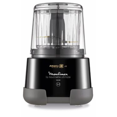 Подрібнювач Moulinex La Moulinette Ultimate, електричний, 1000 Вт, 350г/550мл, 5 функцій, чорний (DP810810)