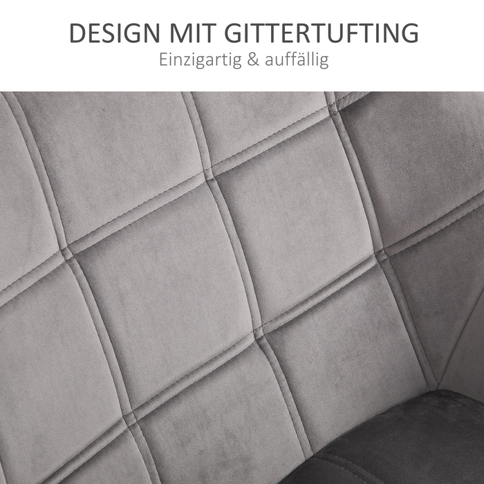 Крісло-релакс у скандинавському стилі, ідеальне для читання та створення акцентів в інтер'єрі. З м'якою степною обробкою. Розміри: 67 см x 61,5 см x 71 см. Колір: сірий.