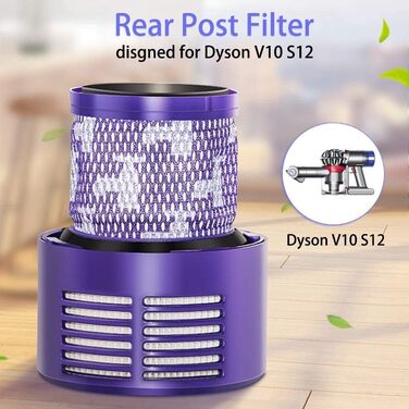 Фільтр Queta для Dyson V7/V8, змінний попередній фільтр і щітка для чищення, 3 шт. V10