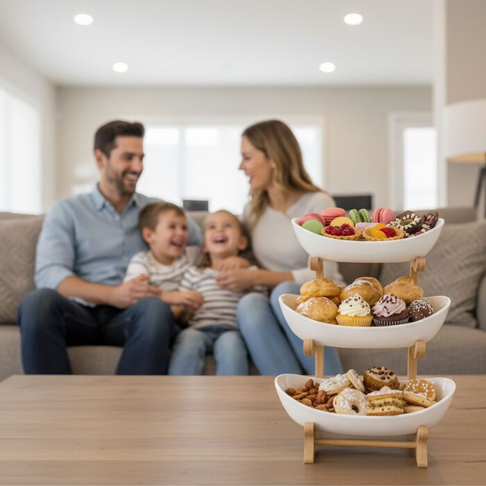 Підставка для рослин Relaxdays з бамбука, 3 яруси