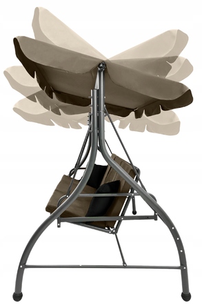 Садова підвісна гойдалка Kontrast, 49 x 176 см