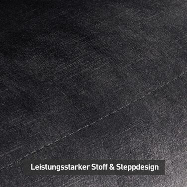 CLIPOP Комплект стільців для їдальні (6 шт.), з підлокітниками, штучна шкіра, для кухні, вітальні, сірий велюр