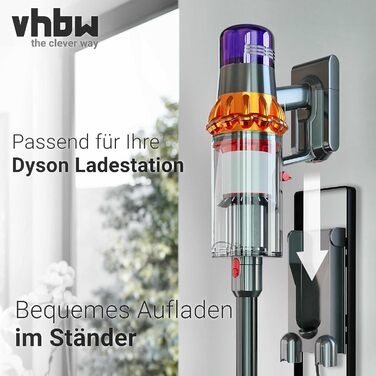 Підставка vhbw для Dyson V6-V15 з насадкою для миття підлоги, стійкий тримач аксесуарів