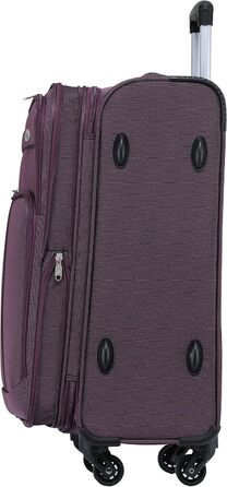Чемодан тканинний BEIBYE, набір валіз, ручний багаж 54см, фіолетовий, з кодовим замком