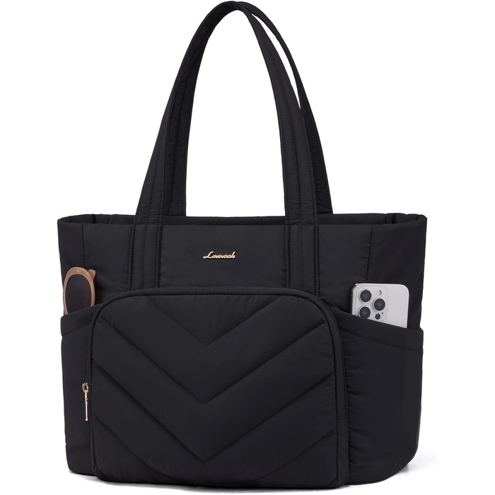 LOVEVOOK Сумка-шопер для жінок, велика, легка, торбинка-шопер, 15.6