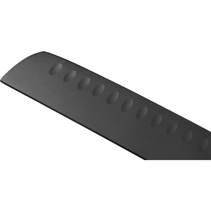 Набір кухонних ножів Wakoli Titanium Noir (5 предметів) з бруском - професійний набір ножів з титанового покриття, нержавіюча сталь, чорний, магнітний брусок, Nakiri