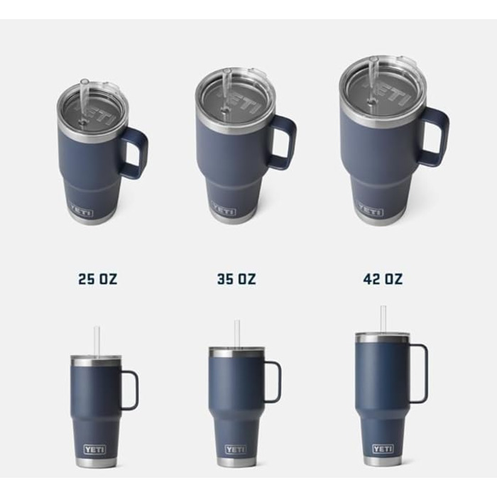 Термос YETI Rambler з кришкою-соломинкою, 1 л (Moon Dust)