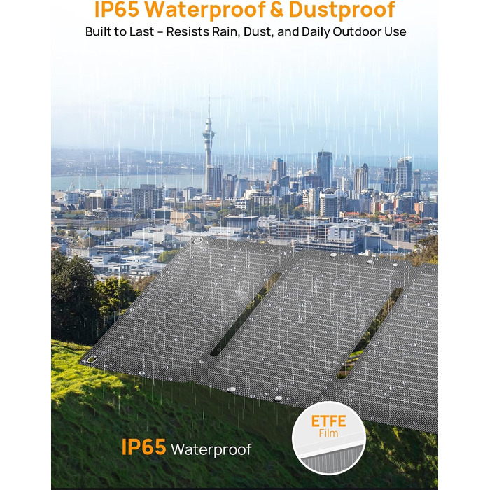 Портативна електростанція AFERIY 145W з акумулятором LiFePO4 99.2Wh (31000mAh), 3 порти, захист 6-в-1, сонячний генератор 100W для кемпінгу, подорожей та надзвичайних ситуацій