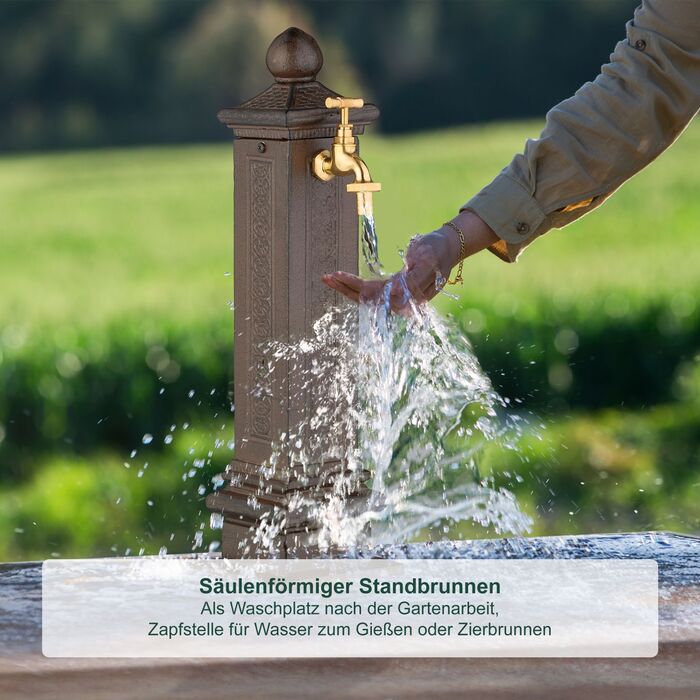 Relaxdays Античний фонтанчик для столу 47 см