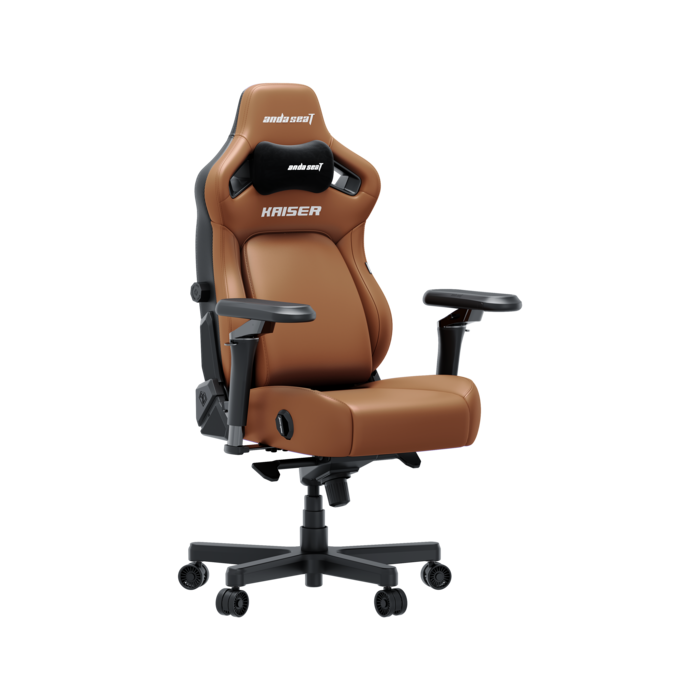Крісло геймерське ігрове Anda Seat Kaiser 4 V2 Size XL Brown PVC