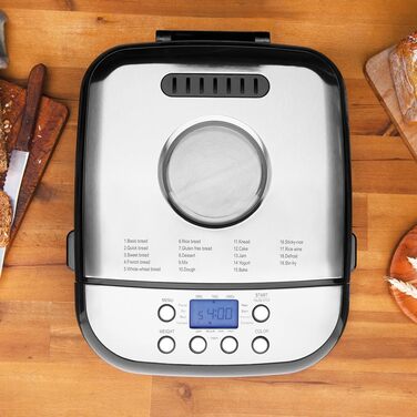 Професійний хлібопекарський автомат Design Brotbackautomat Pro, чорний/сріблястий