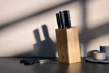 Набір ножів WMF Sequence з підставкою, 6 предметів, Німеччина, з бамбуковою підставкою