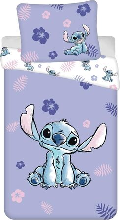 Комплект постільної білизни Disney Stitch, підодіяльник 140x200 см наволочка 65x65 см, 100 бавовна
