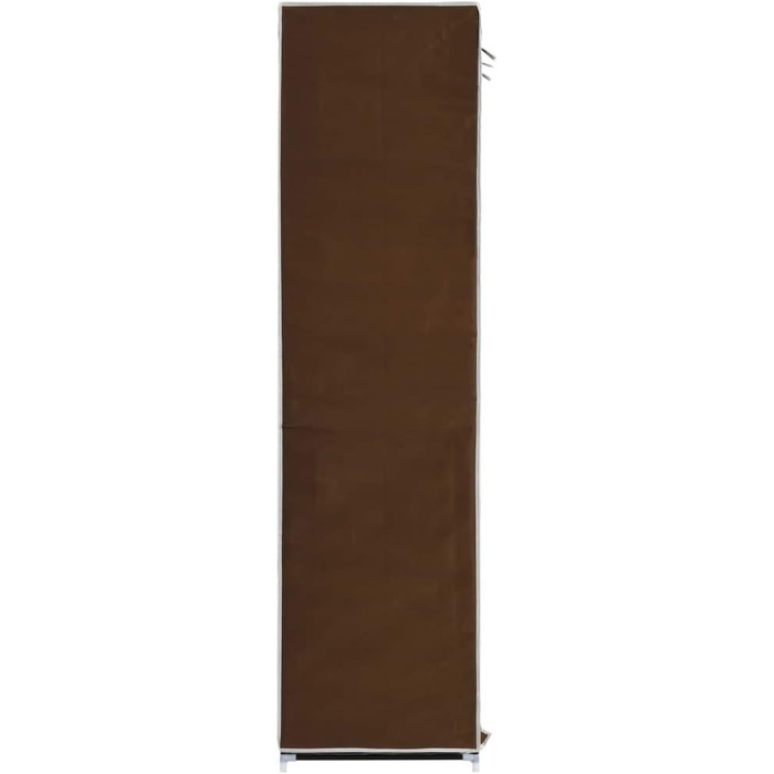 Шафа для одягу з відділеннями, коричнева, 150x45x175см