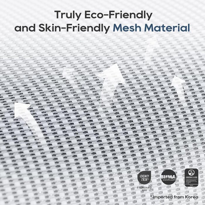 Офісний стілець Colamy з сітчастої тканини сірого кольору