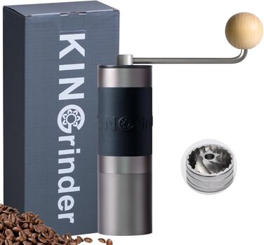KINGrinder K0 - ручна кавомолка з 140 рівнями помолу для Aeropress, French Press, Drip, 20-25 г