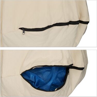 Крісло-гамак на відкритому повітрі та в приміщенні, 80 кг, гойдалки для приміщень з поліестеру, сумка-гамак з подушкою, (бежевий)