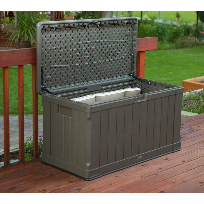 Садовий ящик Lifetime 60089 Ultra-Resistente 127x64x67 см коричневий UV100 - пластиковий контейнер для саду