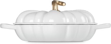 Каструля для тушкування Le Creuset з емальованого чавуну, 2.75 л, білий колір, серія Opulent Garden