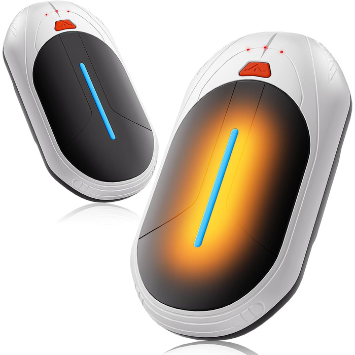 Електричні грілки для рук 2 шт., 6000mAh, ультратонкі, перезаряджувані, портативні, для кемпінгу, спорту, подарунок на Новий рік