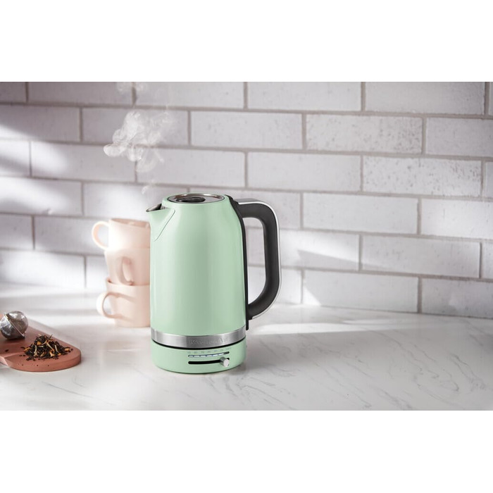 Електричний чайник KitchenAid 1.7L з регулюванням температури (50-100°C), з фільтром від накипу, Pistazie