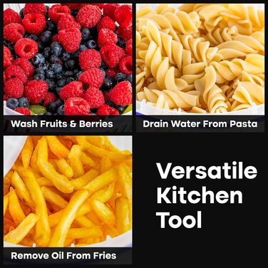 Салатниця-центрифуга з нержавіючої сталі, велика, 6.33 л: для миття та сушіння салатів, овочів та фруктів