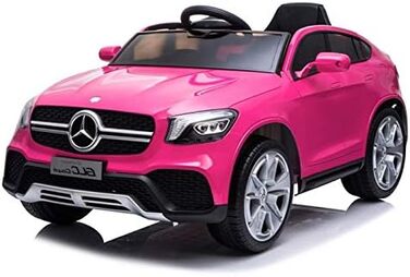 Дитячий електромобіль Mercedes GLC Coupe ліцензійний, рожевий, з пультом 2,4 ГГц FINOOS