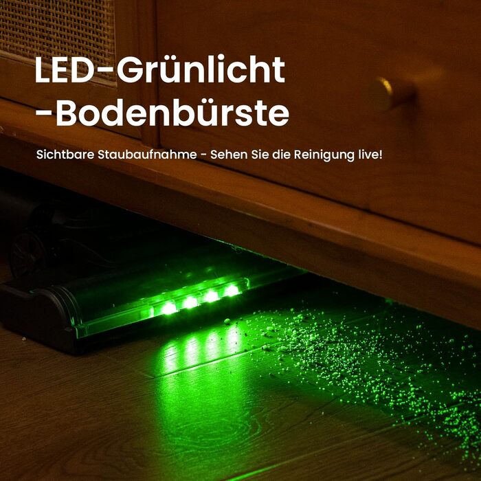 Suirviz Бездротовий акумуляторний пилосос, 40000Pa/500W/45хв, самостійна парковка, легкий, для твердих поверхонь, килимів, шерсті тварин, фіолетовий