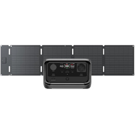 Електростанція EcoFlow RIVER 3 Plus+60W: портативна, 245 Wh, LFP акумулятор, 600 W, USB, UPS, для кемпінгу та дому