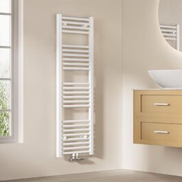 Електричний рушникосушар EMKE 120x40 см, 427W, білий - рушникосушар для ванної кімнати