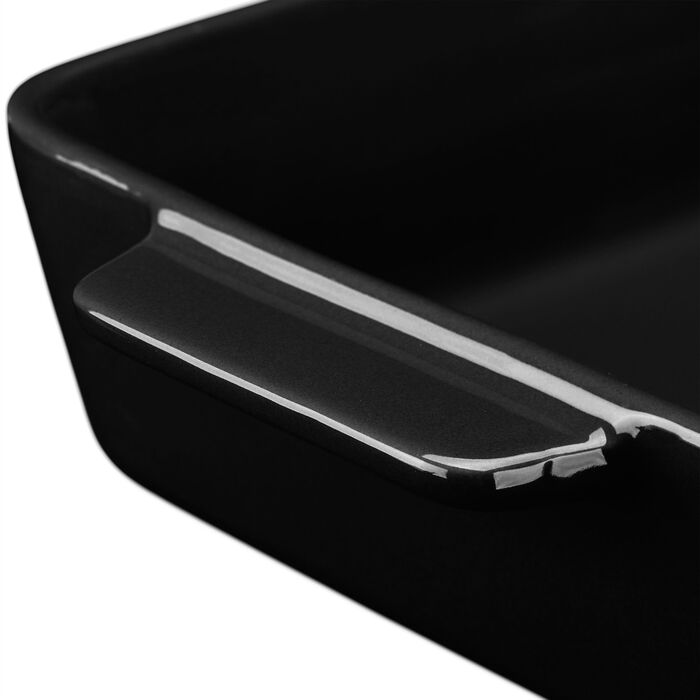 Набір форм для запікання Relaxdays, 3 шт., кераміка, чорний