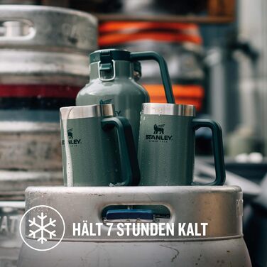 Термокружка Stanley Adventure Vacuum Stein 709 мл, зелений Hammertone - зберігає холод до 7 годин