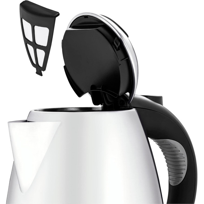 Електричний чайник WMF Stelio 1,7л з фільтром від накипу, нержавіюча сталь, матове покриття, підсвітка рівня води